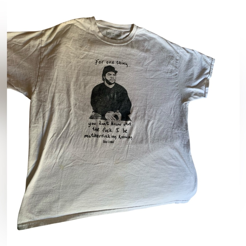 Boyz N The Hood “For One Thing…” Men’s Graphic Tee Shirt Rapper Ice Cube No Idea